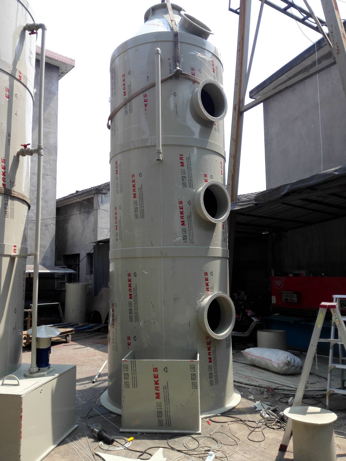 优惠厂家代理pvc洗涤塔 绿然酸雾净化设备酸雾净化器酸雾净化
