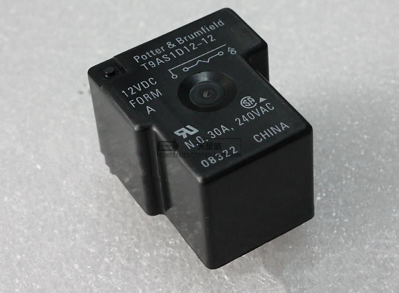 全新原装泰科TYCO功率继电器T9AS1D12-12 12V 30A 4脚 现货