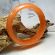 新疆戈壁金丝黄玉女款手镯石玉玉器饰品手环送证书