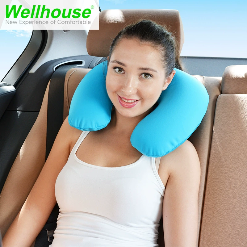 Wellhouse [韩国绒极速充气枕 户外旅行休闲用品冰丝商务出行枕头]