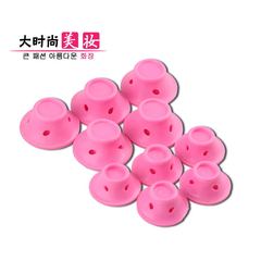 Factory direct supply silicone hair curler, mushroom curler, bell curler, does not hurt hair, curling barrel card