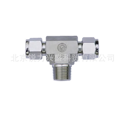 捷锐卡套接头外螺纹支三通SS-MBT-TF2-NT4捷锐1/8"卡套与1/4”NPT