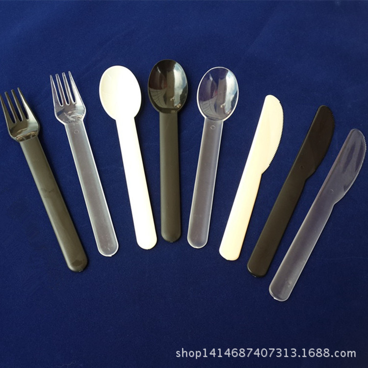 一次性勺子 粥勺 加厚冰淇淋勺 甜品勺塑料独立包装一次性餐勺|ru