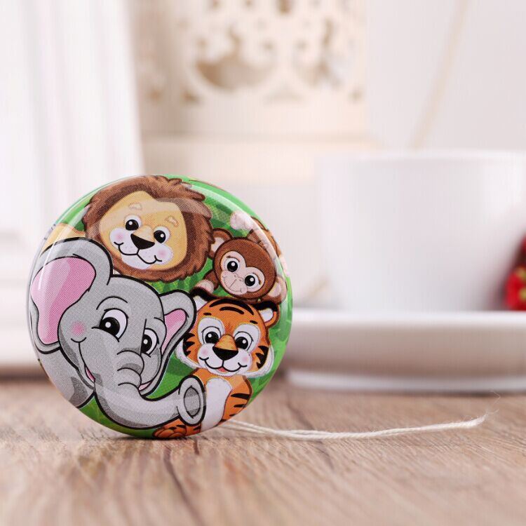 外贸金属盒 新款创意马口铁盒  圆形卡通玩具整理盒 厂家直销