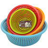 [Factory wholesale]superior quality thickening durable Fruit Basket Colorful Dripping water Round screen Storage basket Storage Basket