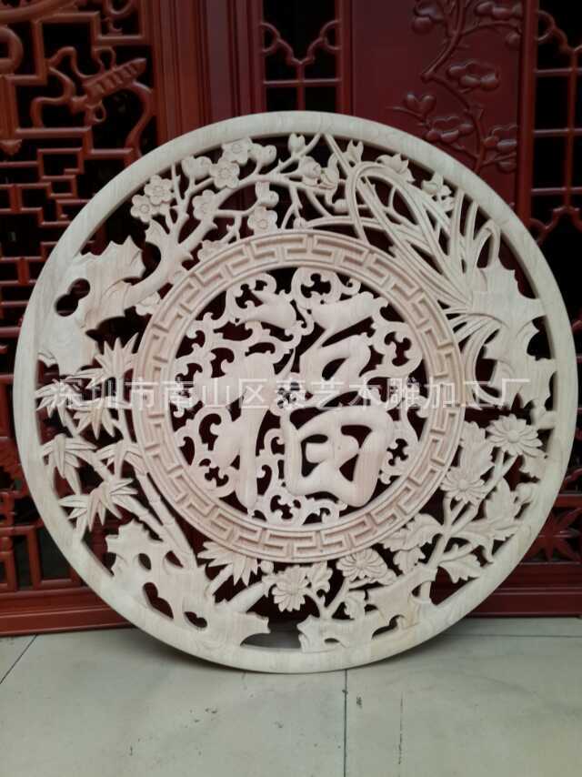 木雕屏風實拍圖