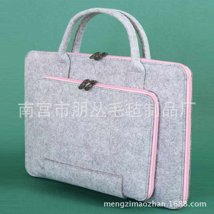 厂家批发毛毡包可定  多功能毛毡手提包电脑包笔记本毛毡制品批发