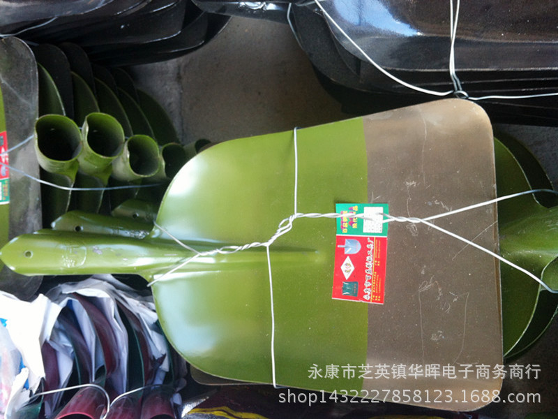 大号绿色钢锹 东丰锹头 12把一捆 不含木柄农民工钢锹工程专用