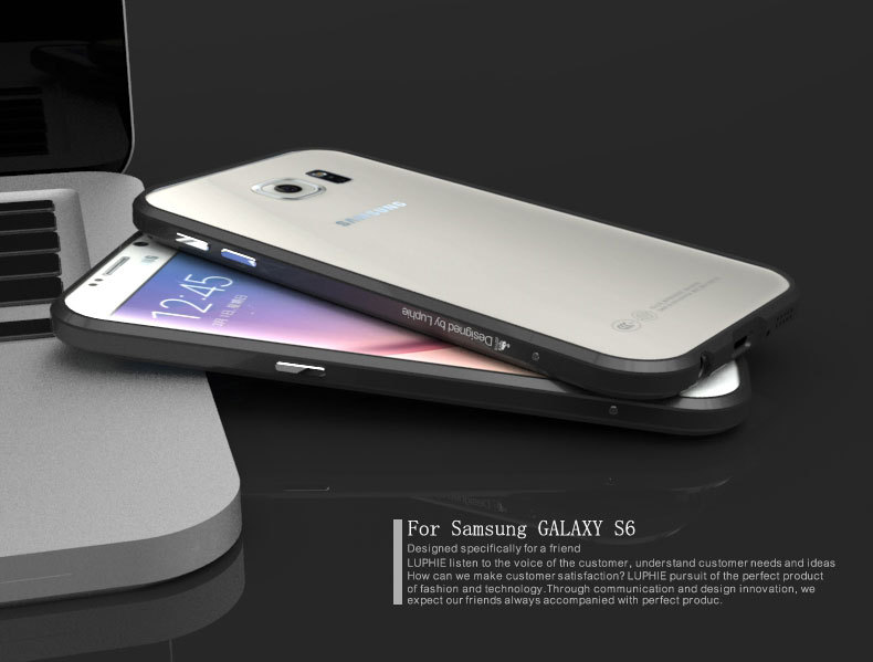 Luphie Blade Sword Slim Light Aluminum Bumper Metal Shell Case for Samsung Galaxy S6 G9200