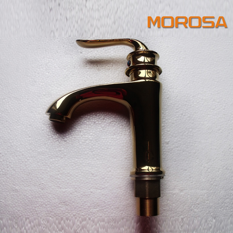 廠家供應全銅鍍金龍頭 面盆龍頭衛生間臉盆龍頭。