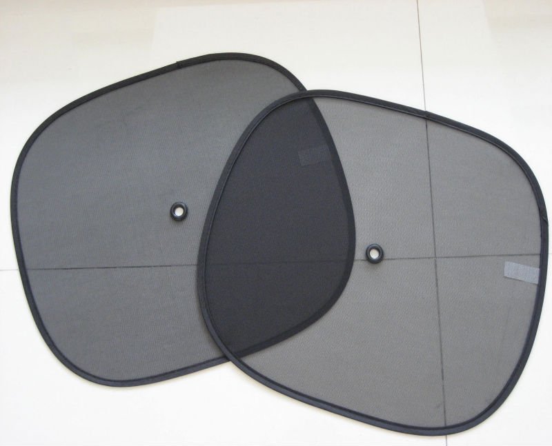black nylon mesh side sunshade