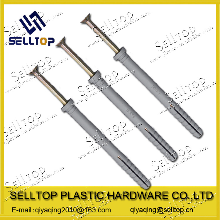 厂家直销塑料膨胀螺丝 打入式塑料胀栓 尼龙壁虎