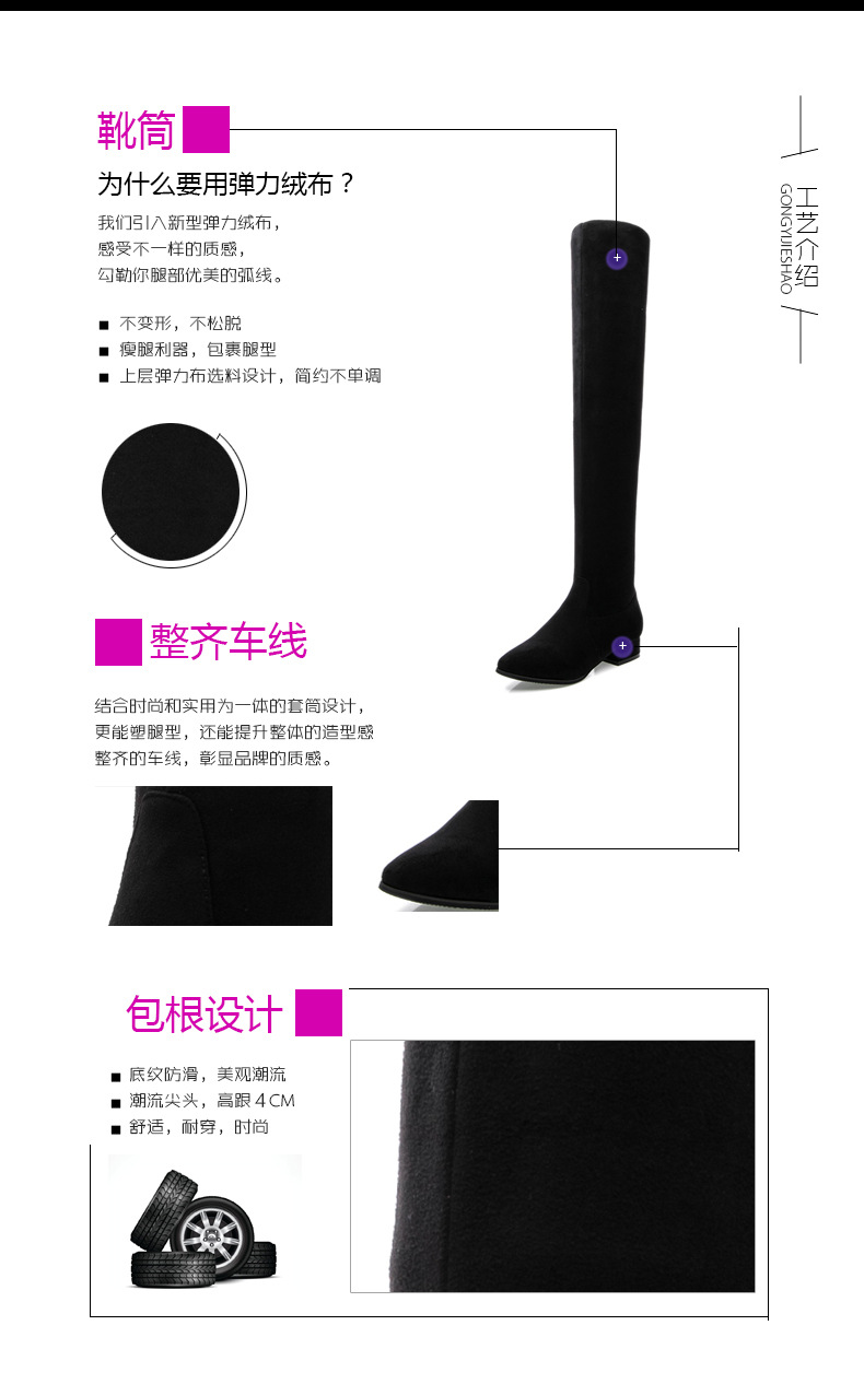 Bottes femme ICAKI en Polaire élastique - Ref 3355086 Image 8