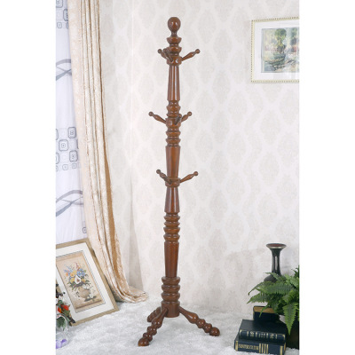 Manufactor customized European style solid wood Coat rack originality to ground Clothes hanger indoor simple and easy Assemble Clothes hanger Manufactor