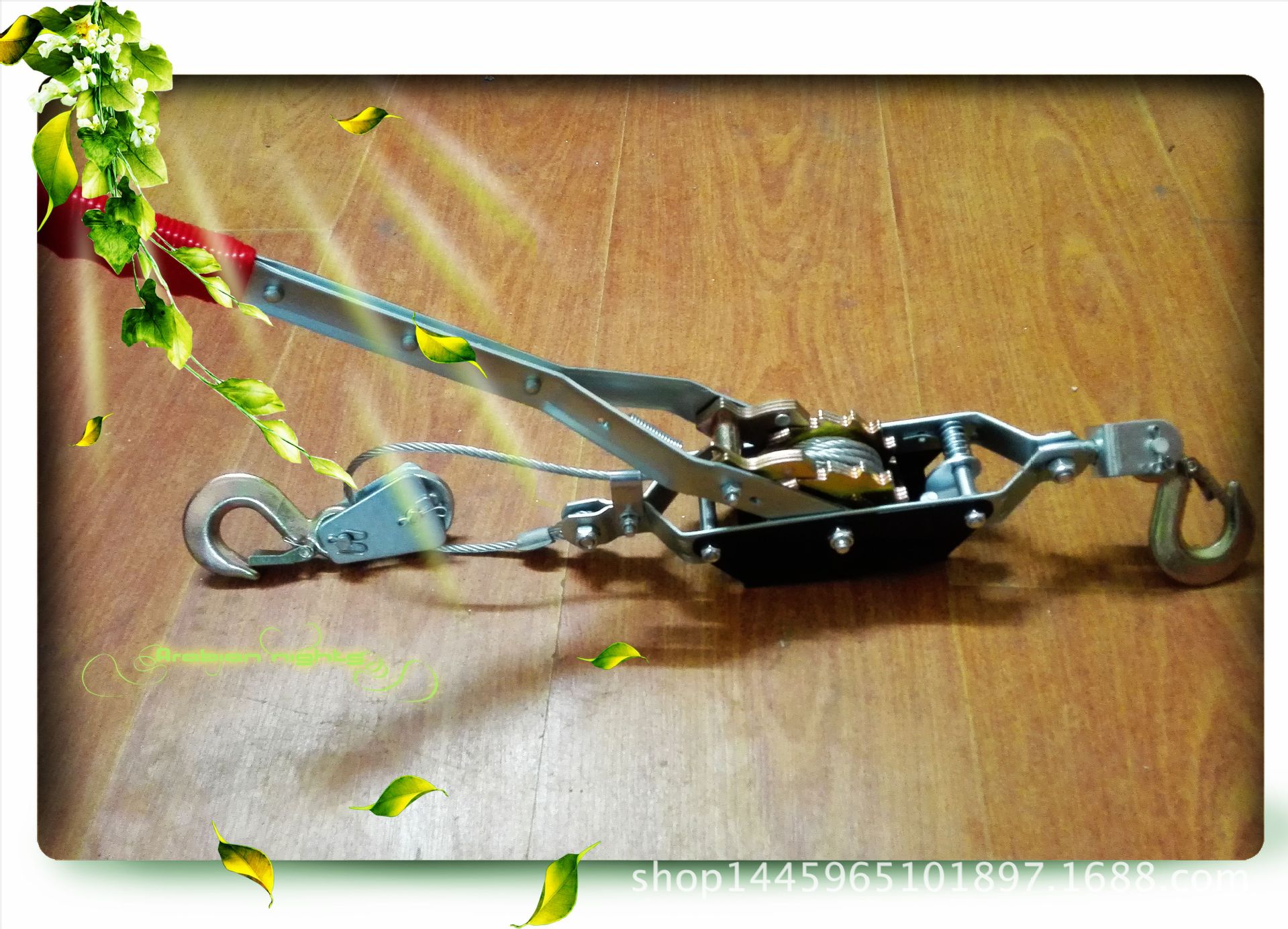 供应1T双齿双钩钢丝绳紧线器，拉紧器，手动拉紧器，汽车牵引器，