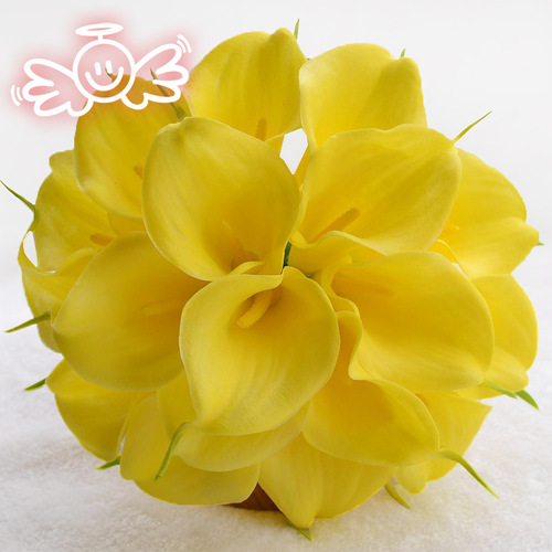 Eternal Angel D389 18-Lily of the Valley Round Bouquet Bridal Handheld Arrangement