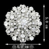 Fashionable high-end sophisticated brooch for bride lapel pin, European style, flowered