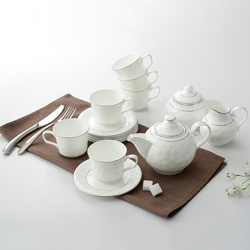 Refinement high-grade Bone Water Cube Coffee suit wholesale ceramics tea set Coffee Cup Set Factory wholesale