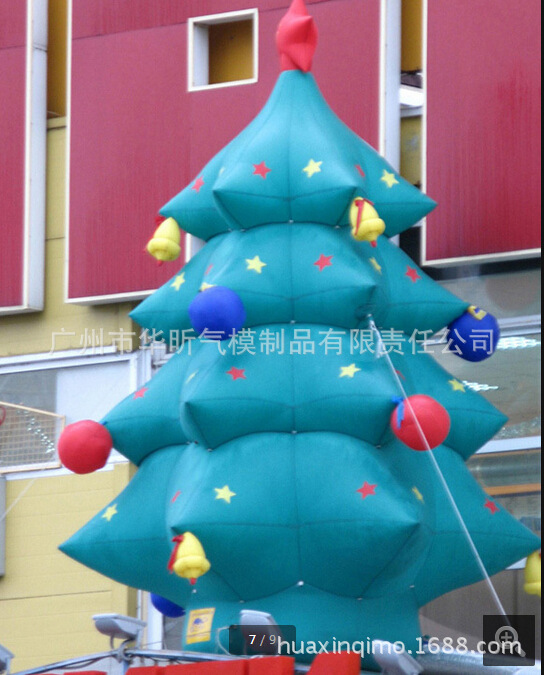 圣诞装饰品气模制品 各种充气圣诞树批发