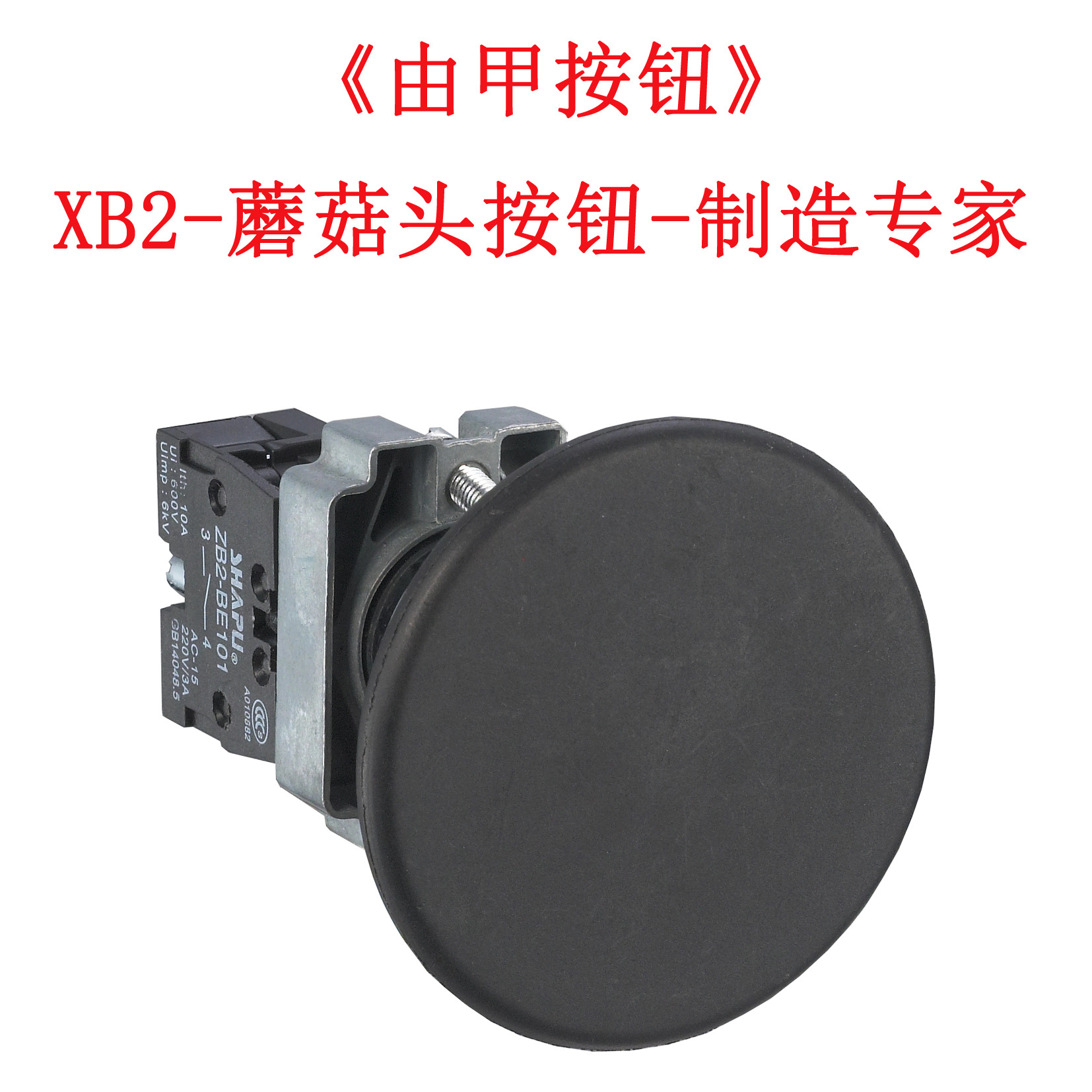 厂家直销XB2自复位Φ60蘑菇头按钮开关大头按钮开关