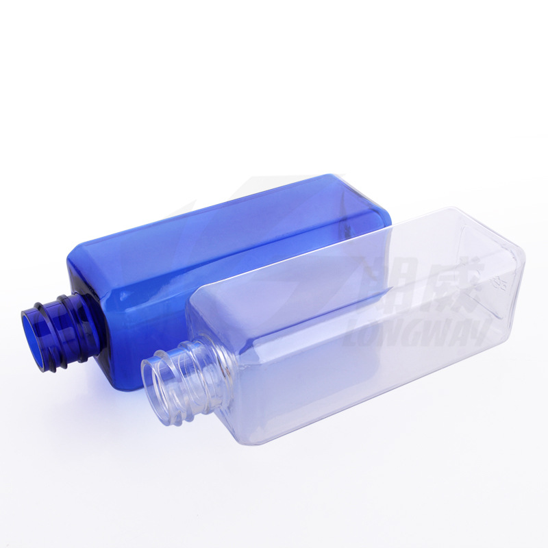 100mL langwei cuadrado Qianqiu tapa botella de plástico sub-botella material de embalaje botella de PET sub-botella Qianqiu tapa botella