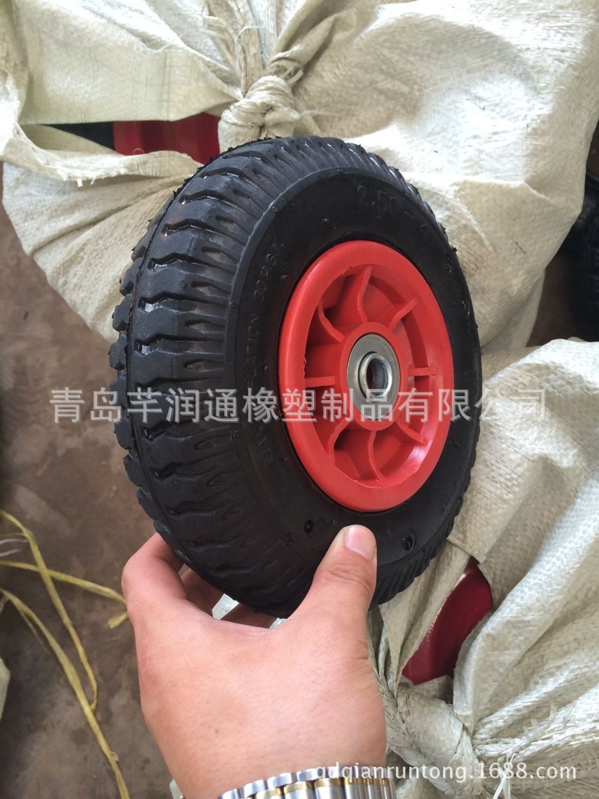 厂家长期供应儿童车环保充气轮 250-4 羊角花