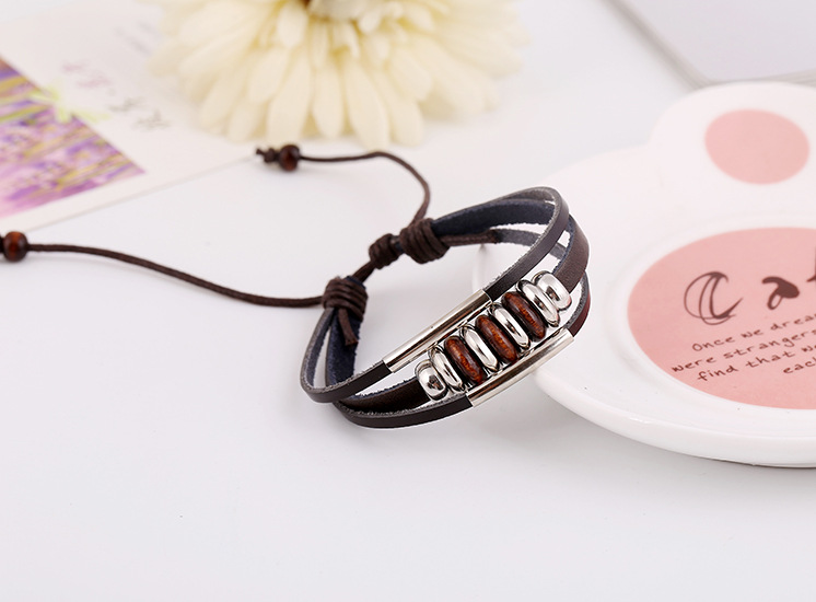 New beaded leather bracelet