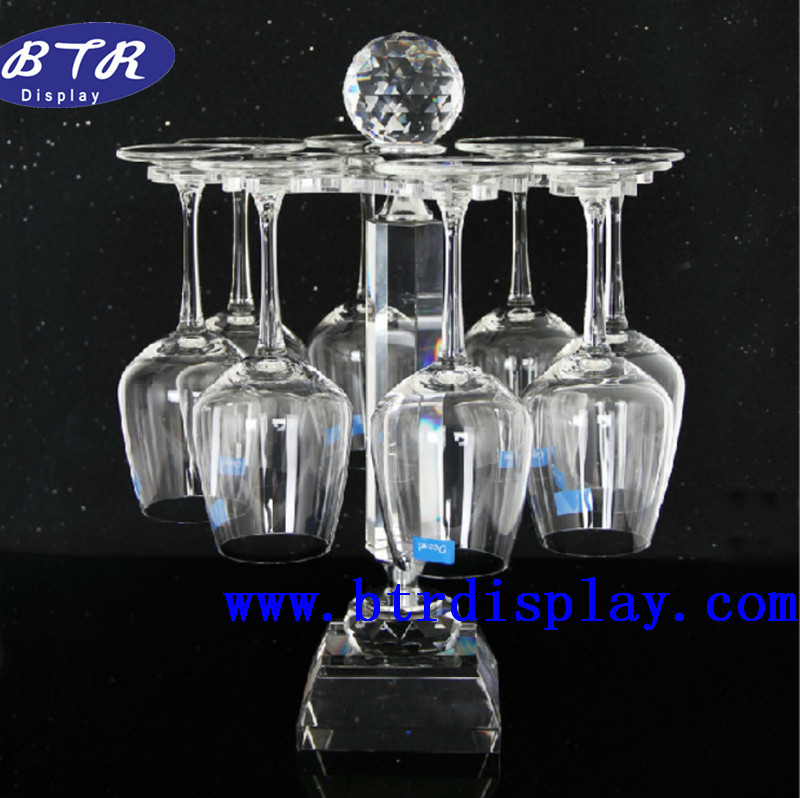 KTV发光酒瓶架 红酒杯托架 亚克力酒杯架厂家订做