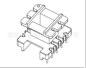 现货EI28骨架 YC-EI-2804骨架、5+5P变压器、电感线圈、骨架厂家