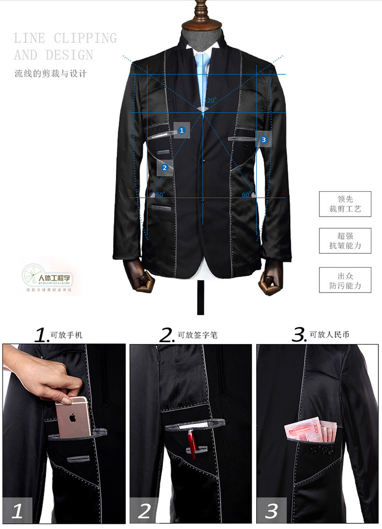 Costume homme pour automne - Ref 1555252 Image 9