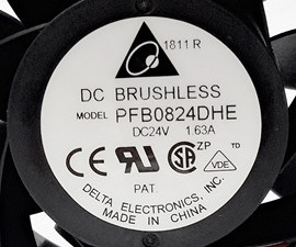 原装台达 24V 1.63A 变频器暴力风扇 8038 PFB0824DHE 2线 双滚珠