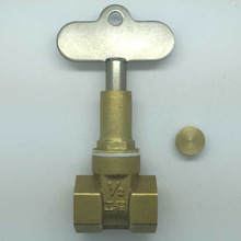 玉環信業廠家黃銅鎖閉表前閘閥  鎖閉閘閥  鑰匙閘閥  水表前閘閥