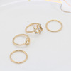 Accessory heart-shaped heart shaped, set, ring, European style, wholesale