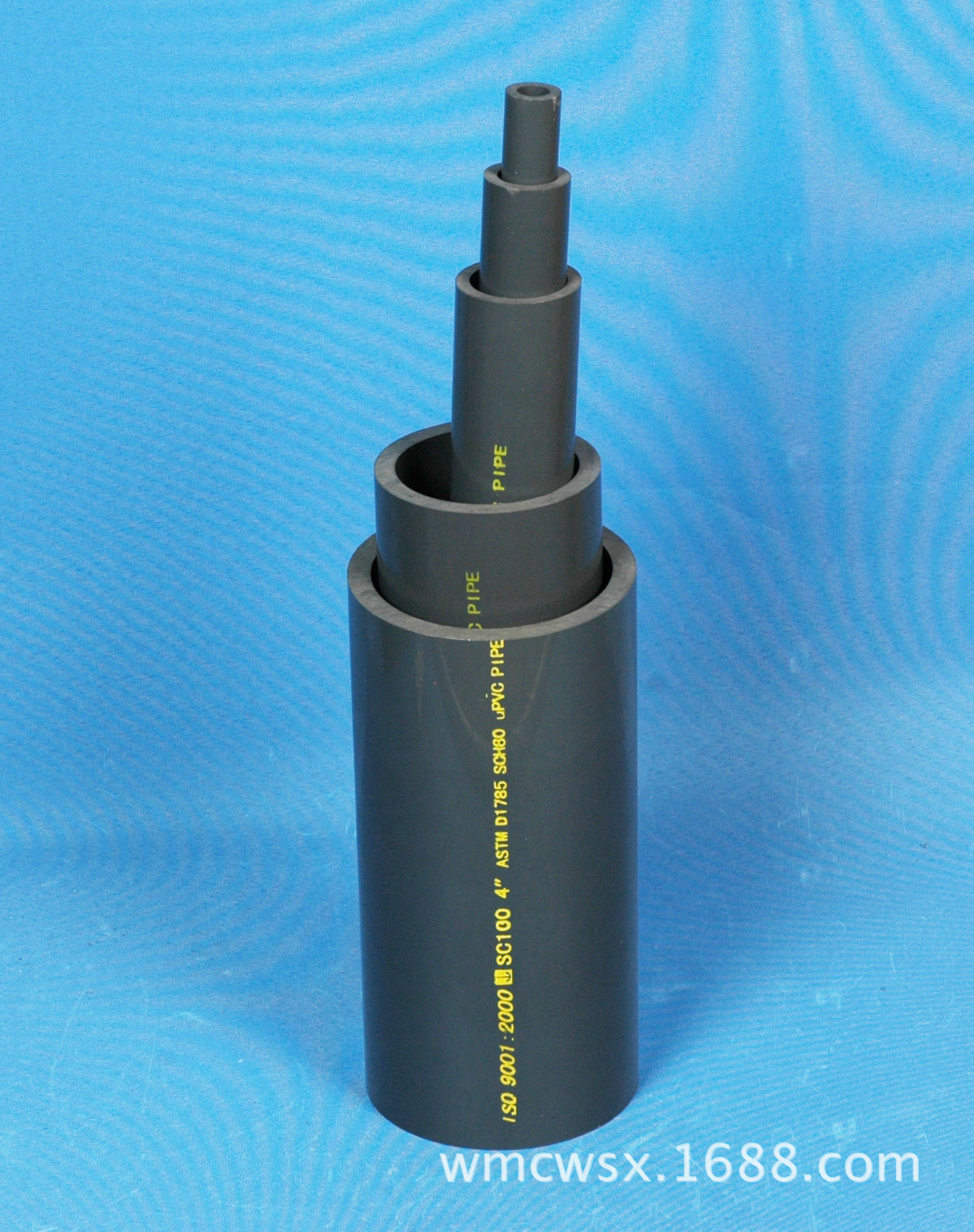 pvc管多少钱一米锚牌厂批发价pvc-u管件美标 DN50 2寸水管灰色