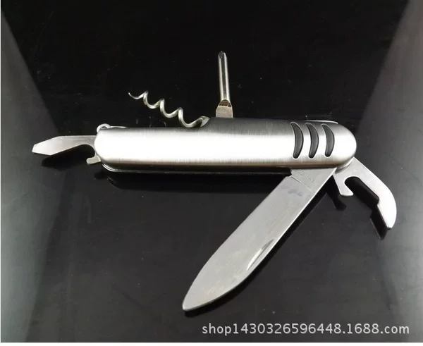 Small 5 open army knife multifunctional Swiss army knife outdoor fruit knife folding knife Swiss army knife
