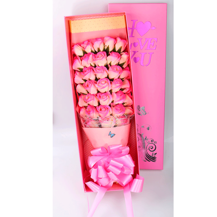 33朵喷色【粉】