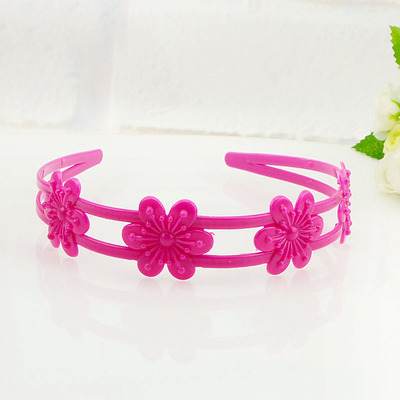 厂家供应4朵花蕊儿童发箍 女童宝宝发箍发饰订做 义乌批发饰品