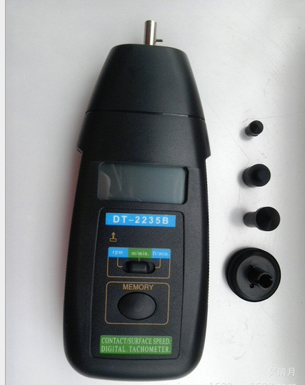 智慧型数字转速表/线速表 接触式测速仪 手持转速计 DT2235B