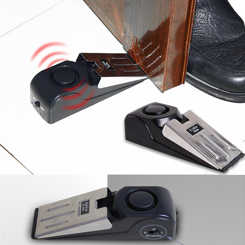 挡住开门入侵出差好卫士精美吸塑包装高响度门阻报警器 门塞