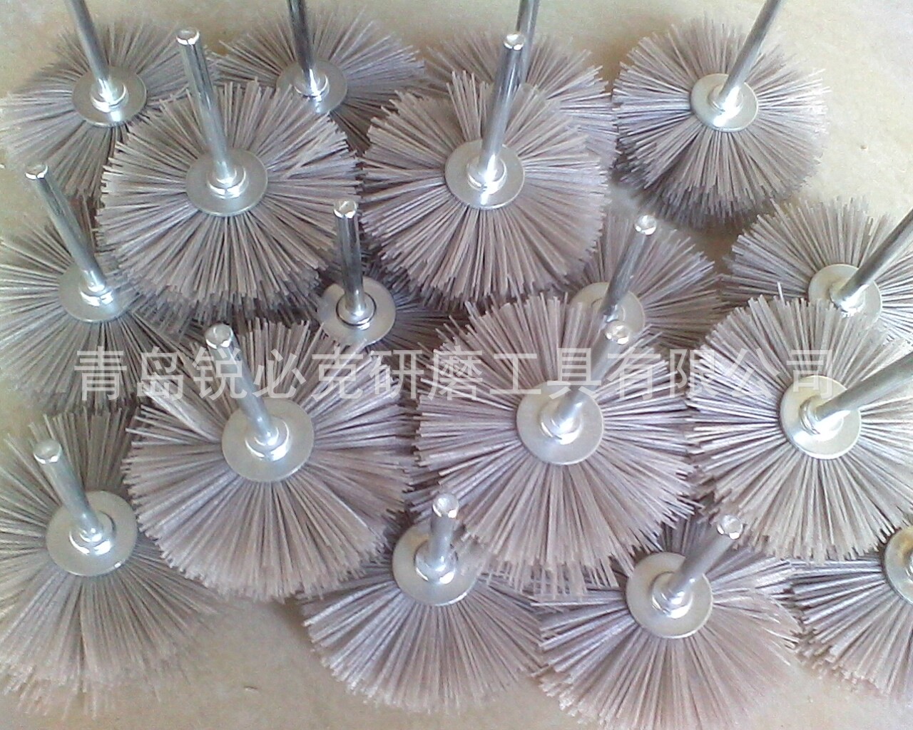 【锐必克研磨】杜邦丝花头 磨料丝花头带柄磨料丝红木雕刻花头