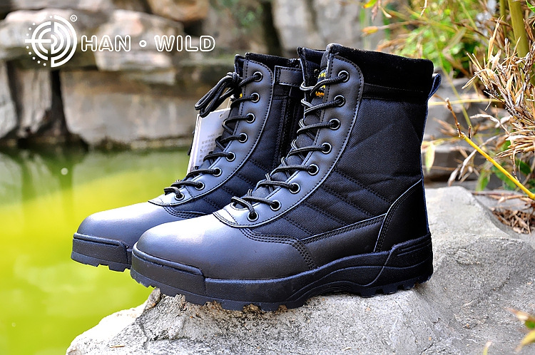 Bottes militaires en cuir - amortissement - Ref 1397345 Image 16