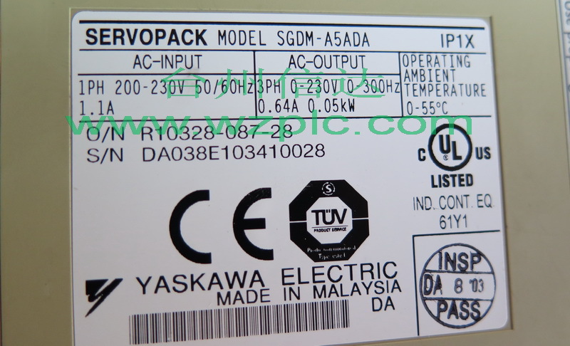台州信达  二手安川驱动器  SGDM-A5ADA  保修三个月