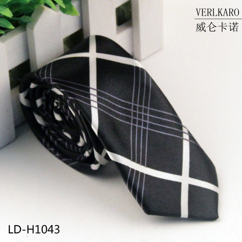 Multi-color student 5cm narrow version British casual performance polyester silk printed tie Shengzhou manufacturer wholesale