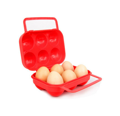 户外野营专用鸡蛋盒 6只装提手携带鸡蛋盒鸡蛋夹防破碎