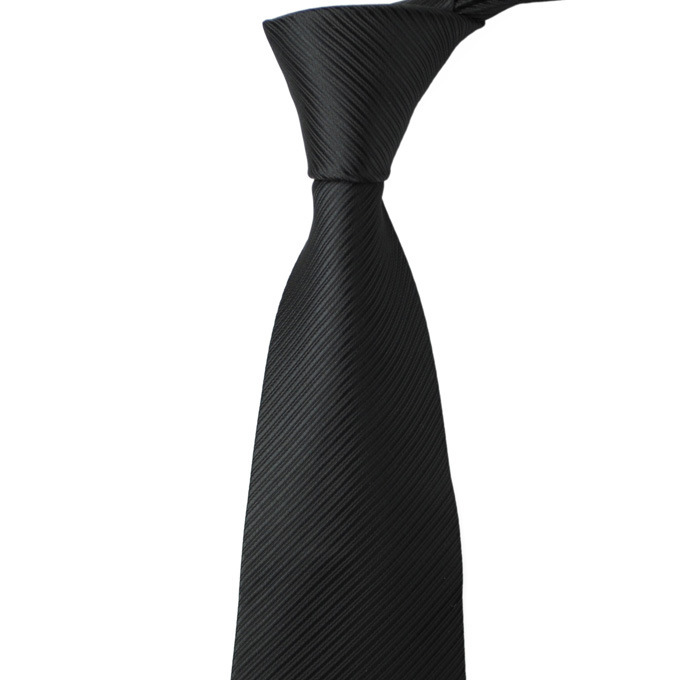 韩版涤丝纯色男士商务正装窄领带