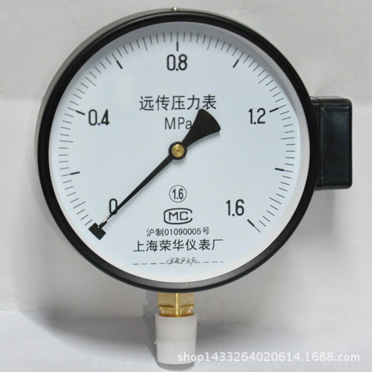 西安上海仪表供应远传压力表YTZ-150-1.6MPA配电箱配电柜专用表