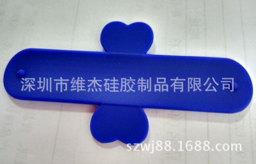 深圳硅胶拍拍手机支架绿色手机贴支架硅胶制品LOGO