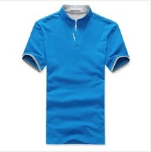 外贸速卖通代购 男式夏装立领设计男士修身短袖T恤衫 短袖t恤男