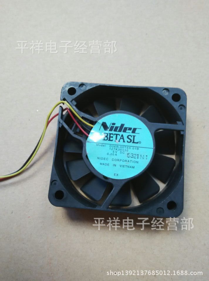 大量拆机翻新NIDEC散热风扇6015 5V 0.20A全场测试通过后发货