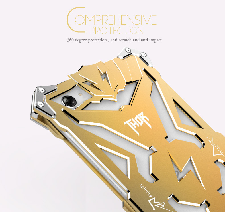 SIMON THOR Aviation Aluminum Alloy Shockproof Armor Metal Case Cover for vivo X5Pro
